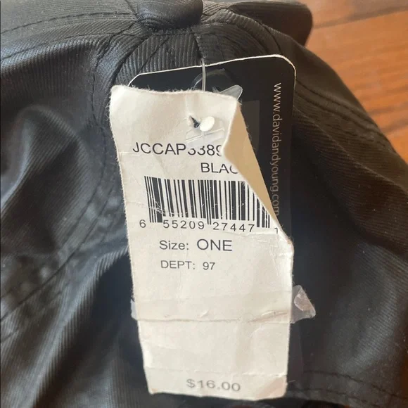 David and Young Black Two Tone Cap NWT - Picture 5 of 7